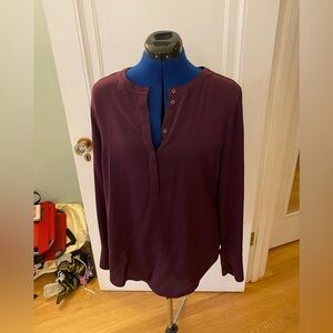 Uec j crew brand long sleeve purple top